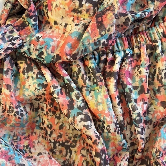 EyeShadow Vibrant Print Dress | SIZE M - Picture 4 of 5